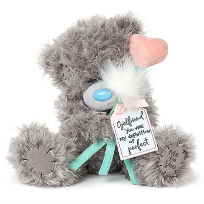 Tatty Teddy Holding Bunch Of Dandelionst With Gift Tag Me To You Bear from B&Q