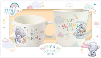 Me To You Ceramic Tiny Tatty Teddy Mummy And Baby Best Friends Are We Mug Set from B&Q
