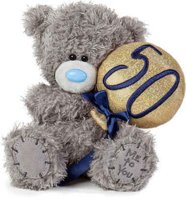 Me To You Tatty Teddy 50Th Birthday Bear Holding A 50 Balloon from B&Q