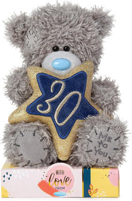 Me To You Tatty Teddy 30Th Birthday Holding A 30 Star