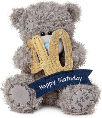 Me To You Tatty Teddy 40Th Birthday Bear Holding A 40 Banner from B&Q