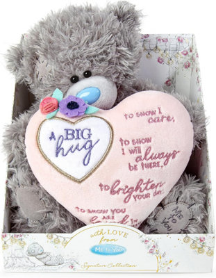 Me To You Bear 9" Big Hugs Padded Heart from B&Q