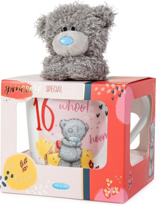 Me To You Bear 16th Birthday Mug Ceramic & Plush Gift Set - Image 3