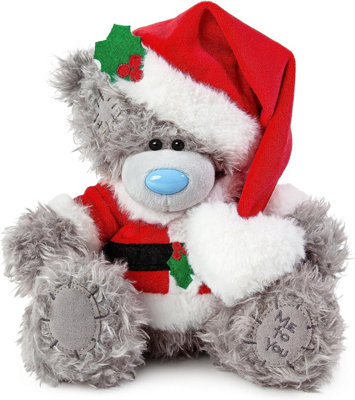 Me to You Tatty Teddy Dressed As Santa 19cm High - Official Signature Collection, Grey - Image 4
