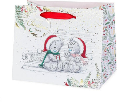 Bears Exchanging Gift Christmas Medium Gift Bag from B&Q