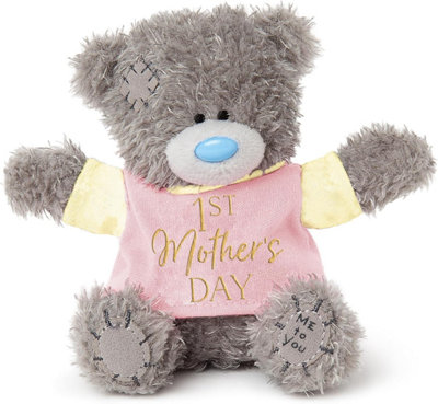 B&Q -  Tatty Teddy '1St Mother's Day' Plush Bear 10Cm High Official Mother's Day Collection