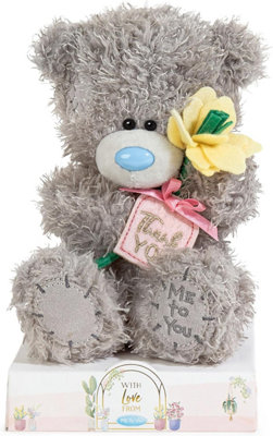 Me To You 'Thank You' Plush Bear On Gift Plinth 15cm High - Image 3