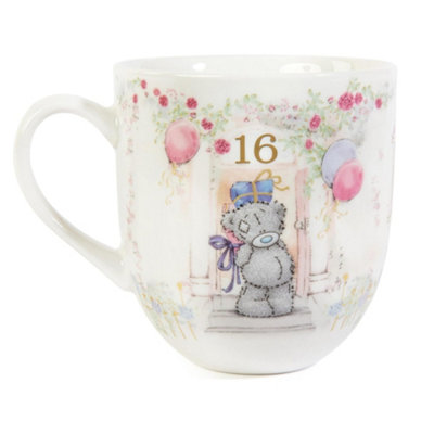 B&Q -  Tatty Teddy Luxury Bone China Mug In Satin Lined Box 16Th Birthday Gift Signature Collection