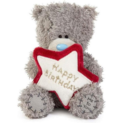 Me to You Plush 10cm High Birthday Bear Embroidered Star Official Collection - Image 5