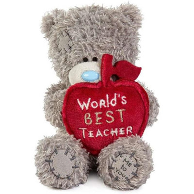 B&Q -  Tatty Teddy Plush 10Cm High Thank You 'world's Best Teacher' Apple Official Collection