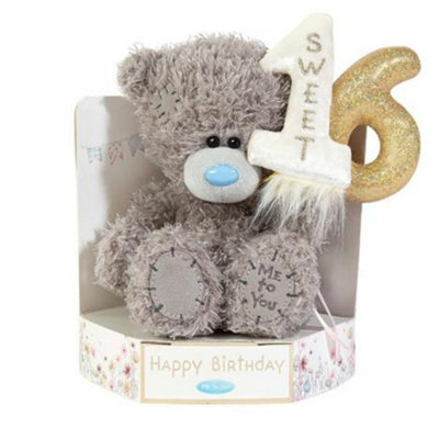 Carte Blanche Greetings Ltd Npp Gold/Grey 16Th Birthday Tatty Teddy Bear - Image 8
