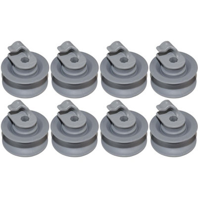 Dishwasher Upper Basket Rack Support Wheel For Bosch Siemens Appliances X 8 By Ufixt from B&Q
