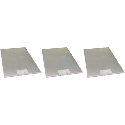 3 X Universal Cooker Hood Metal Grease Filter 265mm X 359mm By Ufixt from B&Q