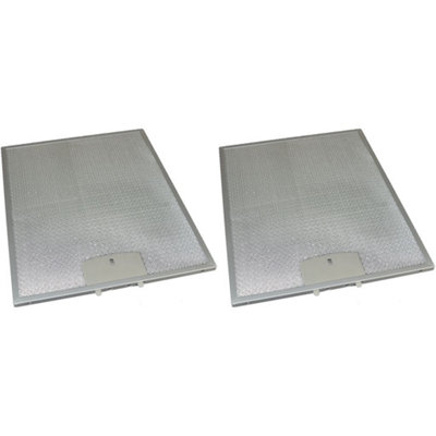 2 X Universal Cooker Hood Metal Grease Filter 250mm X 311mm By Ufixt from B&Q
