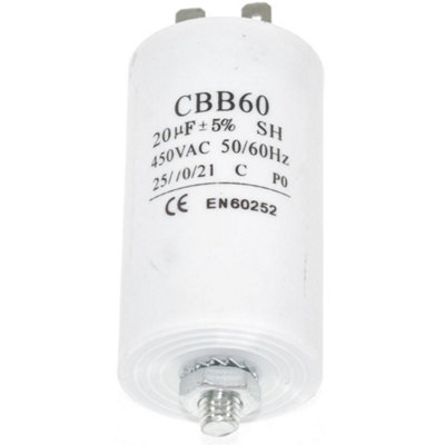 Universal 20Uf Microfarad Appliance Motor Start Run Capacitor By Ufixt from B&Q