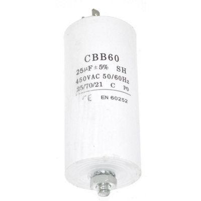 Universal 25Uf Microfarad Appliance Motor Start Run Capacitor By Ufixt from B&Q
