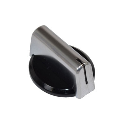 Ufixt Baumatic Compatible Replacement Black Silver Oven Cooker Hob Control Knob Pack Of 1 from B&Q