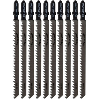 Ufixt Jigsaw Blade For Wood & Plastics 90Mm 8Tpi Pack Of 10 By