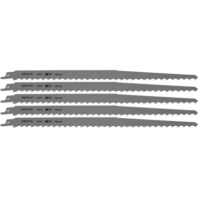 Ufixt Reciprocating Saw Blade Pruning & Coarse Wood 300Mm 3Tpi Pack Of 5 By Size 3