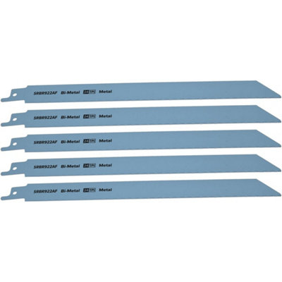 Reciprocating Bi-Metal Saw Blade Metal 230mm Length 24Tpi Pack Of 5 By Ufixt from B&Q