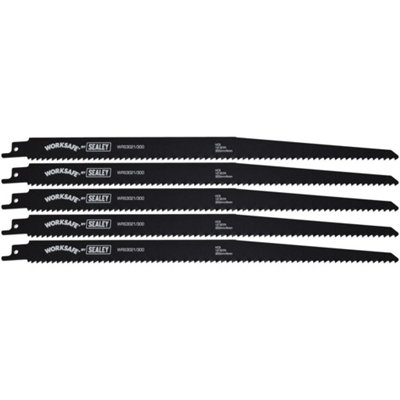 Reciprocating Saw Blade 300mm Length 6Tpi Pack Of 5 By Ufixt from B&Q
