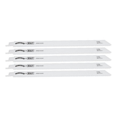 Reciprocating Saw Blade 280mm Length 10Tpi Bi Metal Pack Of 5 By Ufixt from B&Q