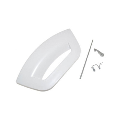 Hotpoint Washing Machine Door Handle Kit Assembly Polar White Futura By Ufixt from B&Q