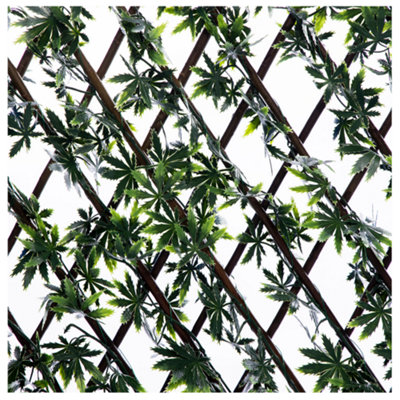 Expanding Wooden Trellis Privacy Screen200Cm X 100CmGarden Balcony FenceMaple from B&Q