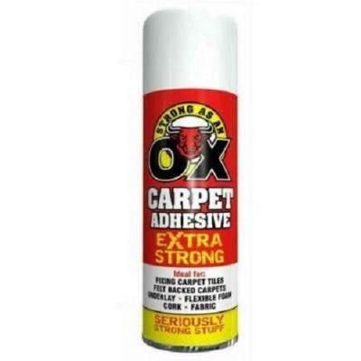  - Extra Strong Spray Adhesive Glue Rubber Flooring Foam Carpet Tiles Crafts500Ml