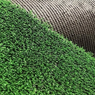 B&Q Green 7Mm Artificial Grass - X 5M - Budget Fake Lawn Astro Turf 0.5M