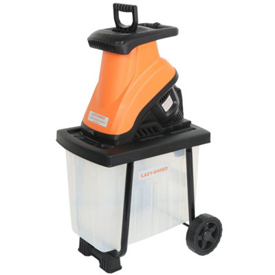 B&Q Lazy-Shred Electric Garden Shredder/mulcher 2400W, 50L Box, 45mm Cut, 12.2Kg