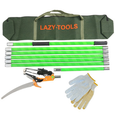 Manual Pole Saw Tree Pruner7M/23FtLong Reach Pruning Saw With Scissor Head