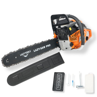 B&Q -  63Cc Petrol Chainsaw 20 InchHeavy Duty 2 Stroke Chain Saw For Tree CuttingLogs & Firewood2.4Kw High Power Engine - Image 4