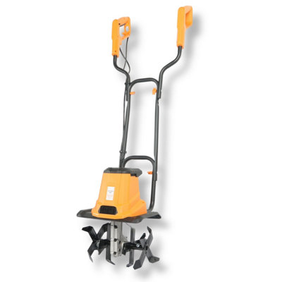 Lazy Tools 1080W Electric Soil Tiller 300mm Working Width200mm Depth Garden Cultivator Rotavator300RpmBicycle Handle10M Cable Uk Plug from B&Q