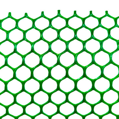 Ark Mat Green Plastic Mesh Net RollHeavy Duty 460Gsm Garden Netting For Crop ProtectionAnimal PensTree GuardsFencing 1M X 10M from B&Q
