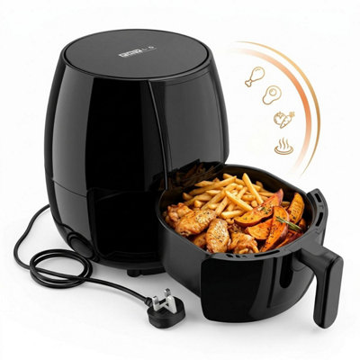 Lazy Tools Frylo Xs 2.5L Air Fryer 1000W With Led Display, Timer, 6 Presets, Non-Stick