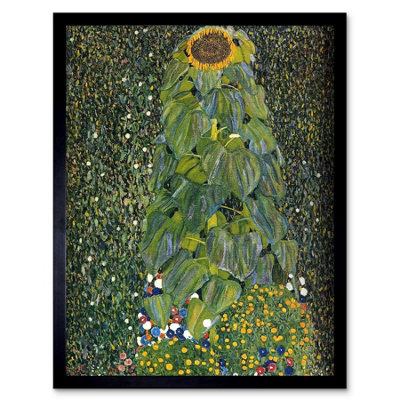 Wee Blue Coo Gustav Klimt The Sunflower 1907 Old Master Painting Framed Wall Art Print from B&Q