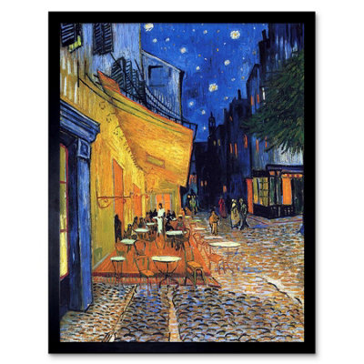 Artery8 Vincent Van Gogh Cafe Terrace Night Place Du Forum Arles 1888 Framed Wall Art Print from B&Q