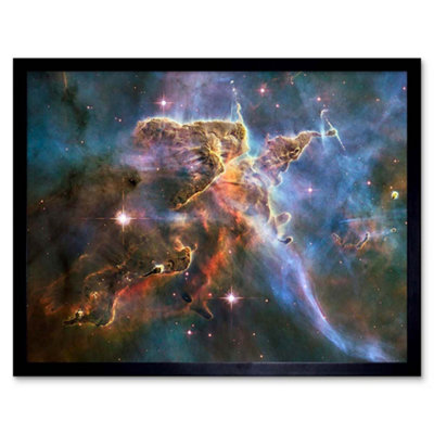 B&Q -  Nasa Hubble Space Telescope Carina Nebula 12X16" Framed Wall Art Print