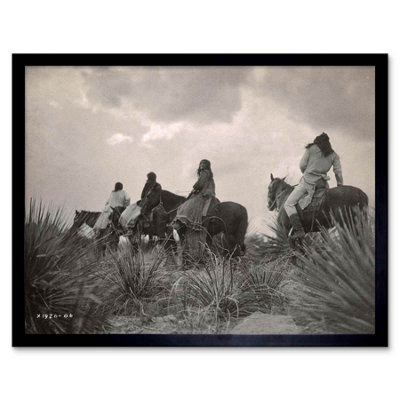 Artery8 Vintage Apache Native American Storm Cloud 12X16" Framed Wall Art Print from B&Q