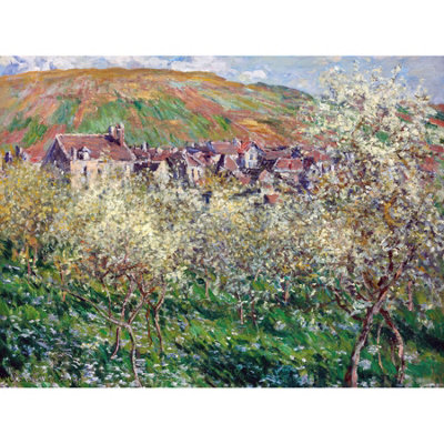 Artery8 Unframed Wall Art Claude Monet Flowering Plum Trees12X16 Inch from B&Q