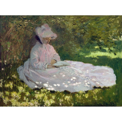 Artery8 Unframed Wall Art Claude Monet Springtime12X16 Inch from B&Q