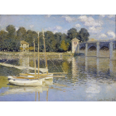 Artery8 Unframed Wall Art Claude Monet The Argenteuil Bridge12X16 Inch