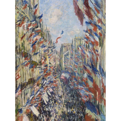 Artery8 Unframed Wall Art Claude Monet The Rue Montorgueil In Paris12X16 Inch from B&Q