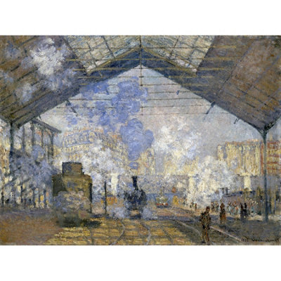 B&Q -  Unframed Wall Art Claude Monet The Saint Lazare Station12X16 Inch