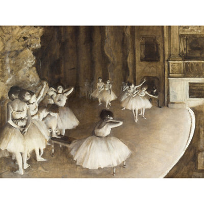 Artery8 Unframed Wall Art Edgar Degas Ballet Rehearsal On Stage12X16 Inch