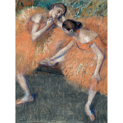 B&Q -  Unframed Wall Art Edgar Degas Two Dancers12X16 Inch