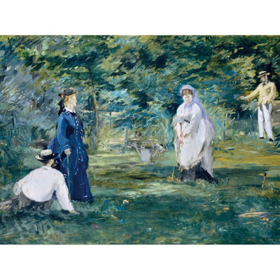 Artery8 Unframed Wall Art Edouard Manet A Game Of Croquet12X16 Inch from B&Q