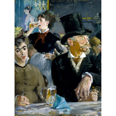 Artery8 Unframed Wall Art Edouard Manet At The Cafe12X16 Inch from B&Q