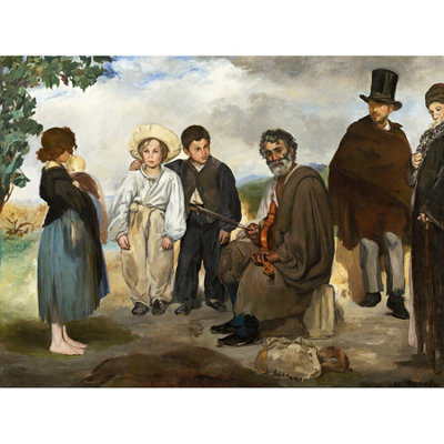 Artery8 Unframed Wall Art Edouard Manet The Old Musician12X16 Inch from B&Q